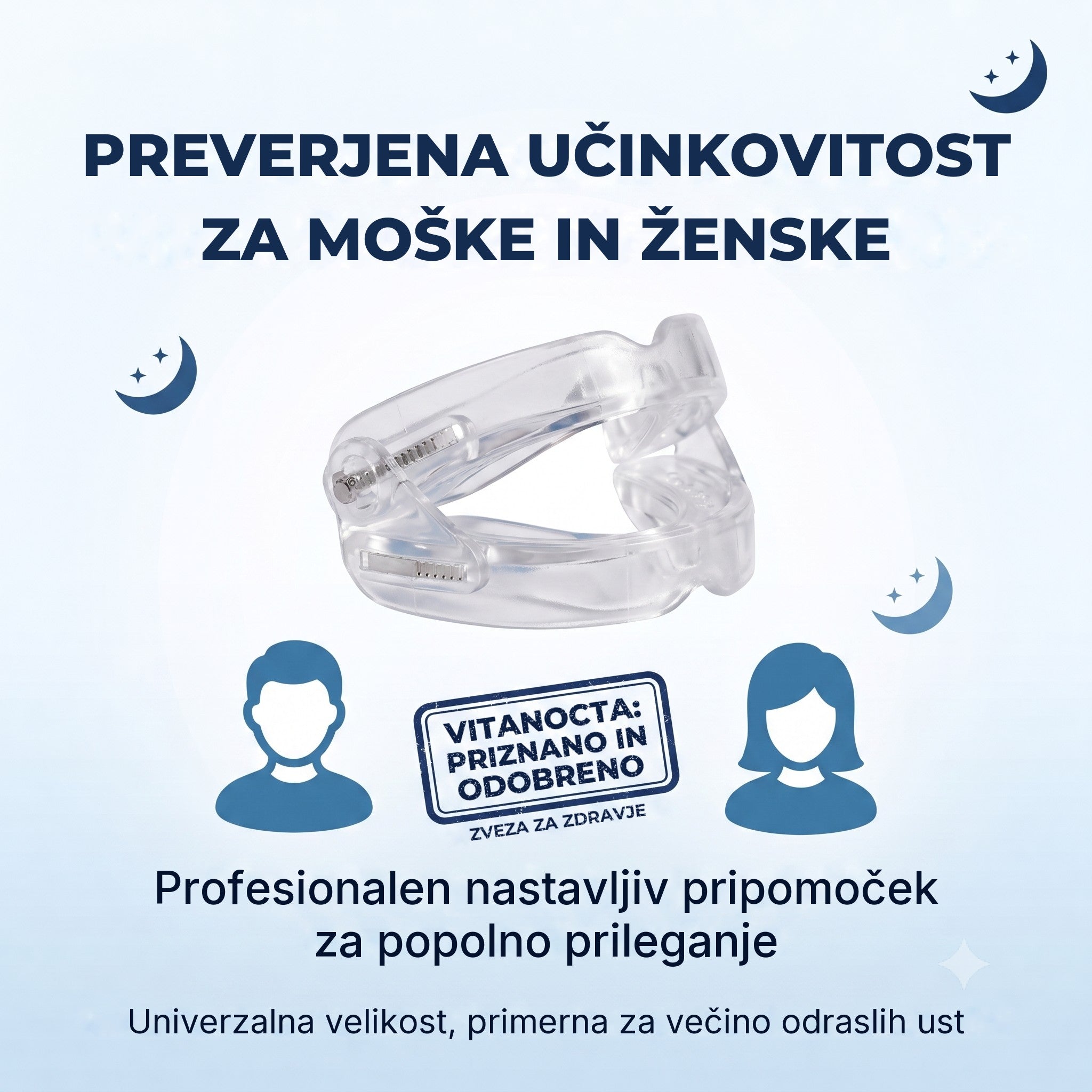 Preverjena učinkovitost za moške in ženske