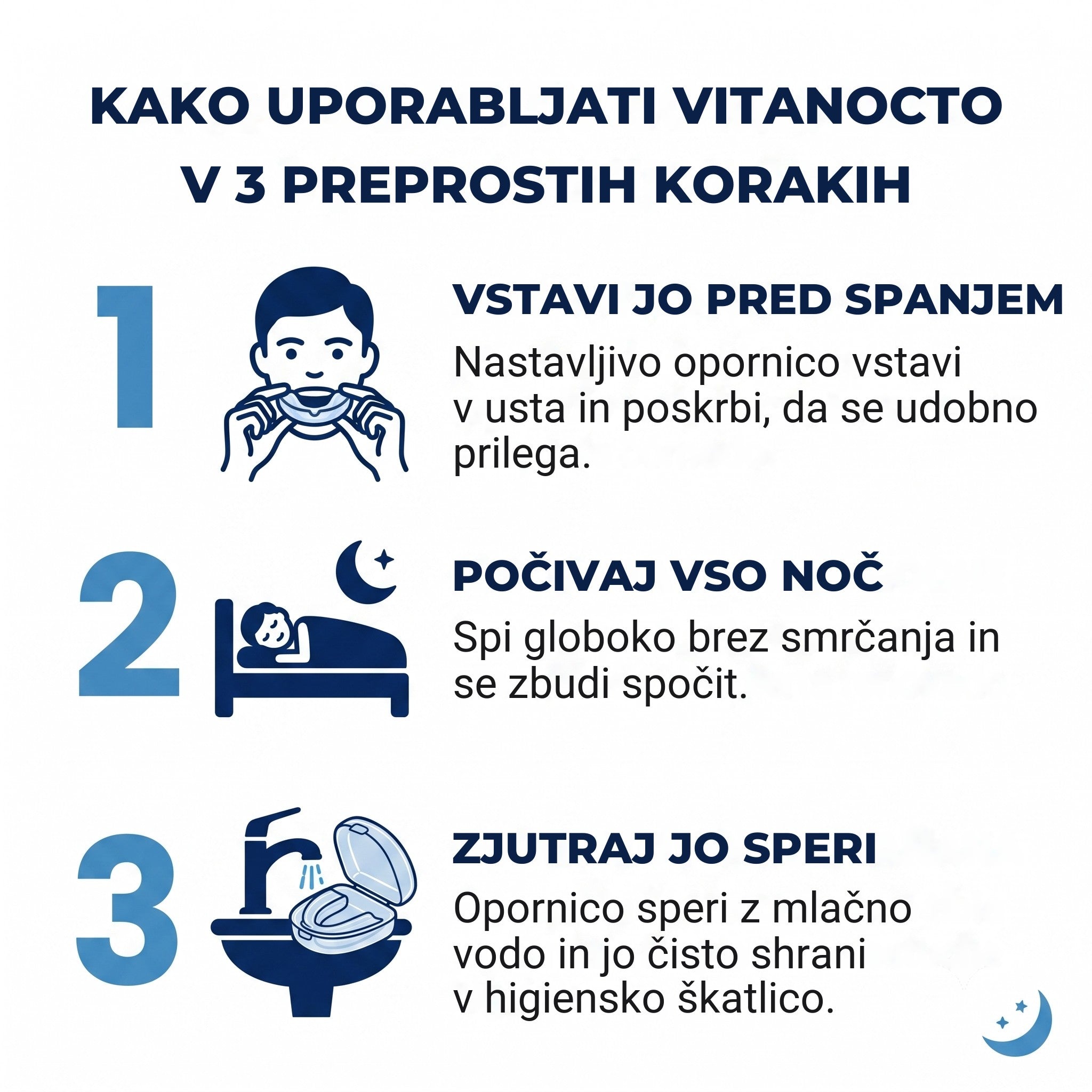 Uporaba v 3 korakih