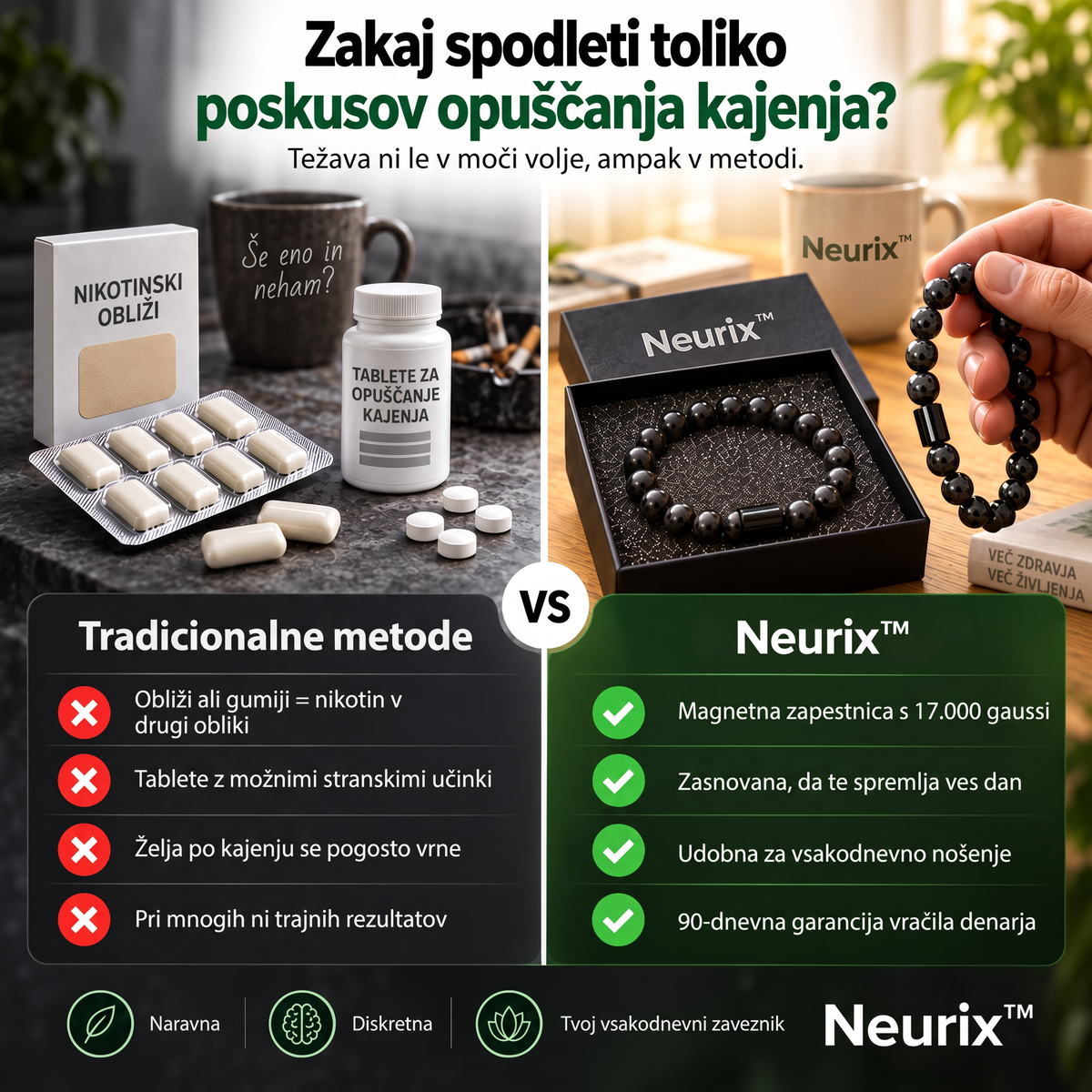 Neurix™ proti tradicionalnim metodam
