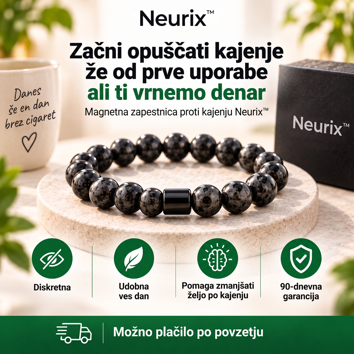 Neurix™ magnetna zapestnica proti kajenju