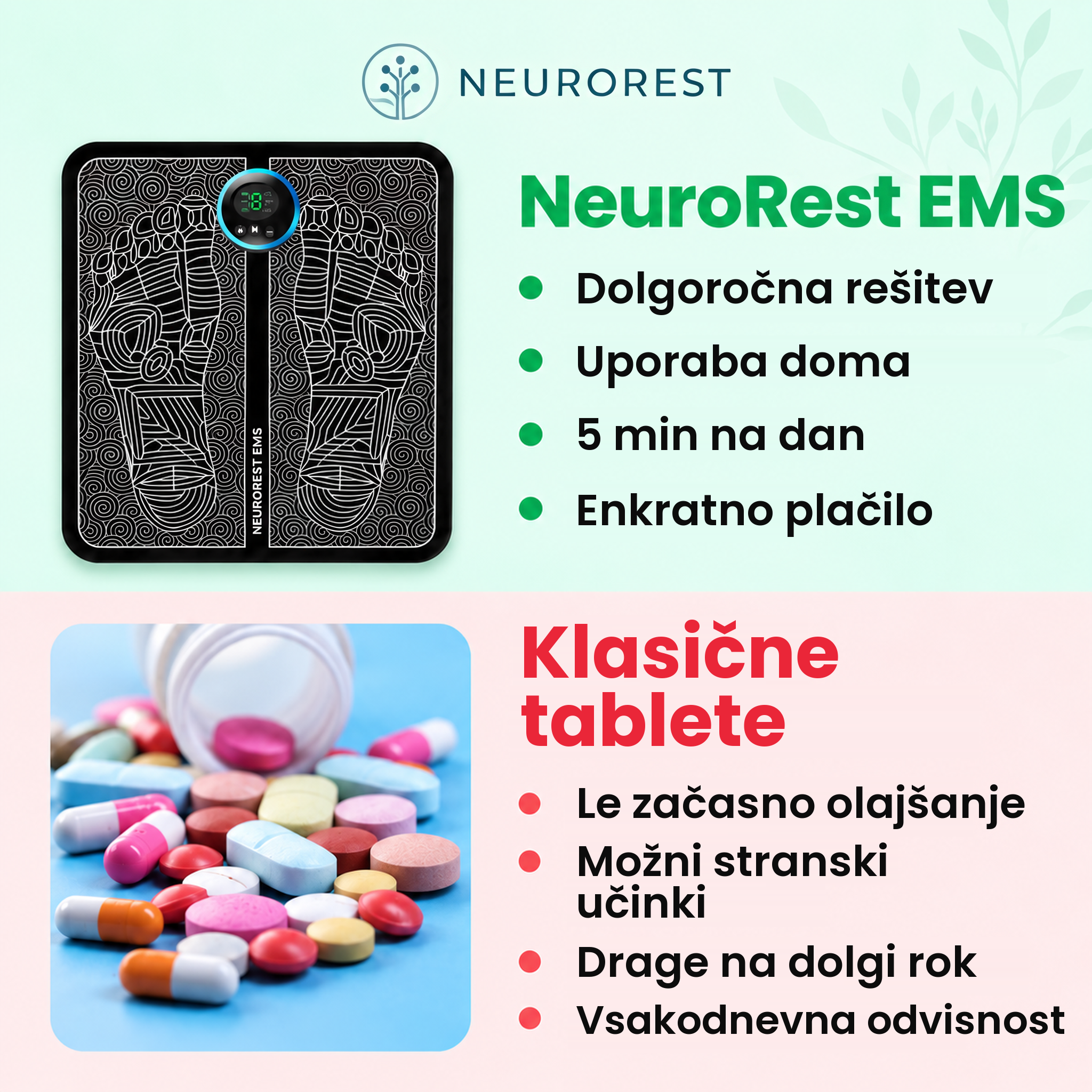 NeuroRest EMS aktivator za noge