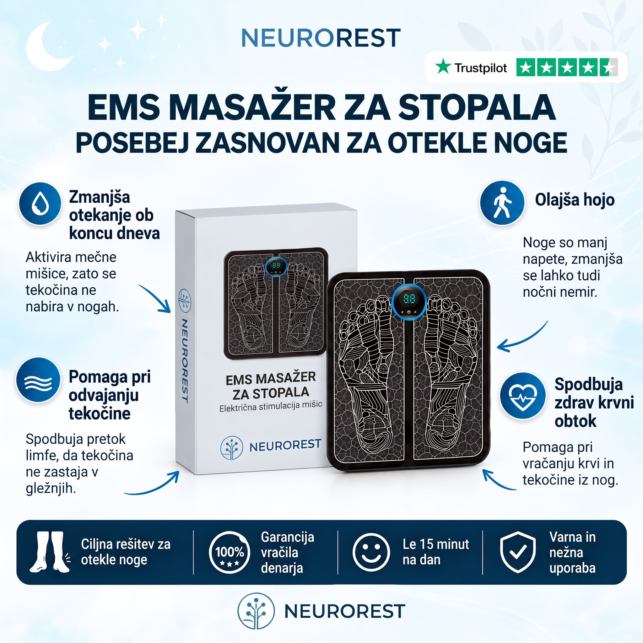 NeuroRest EMS aktivator za noge